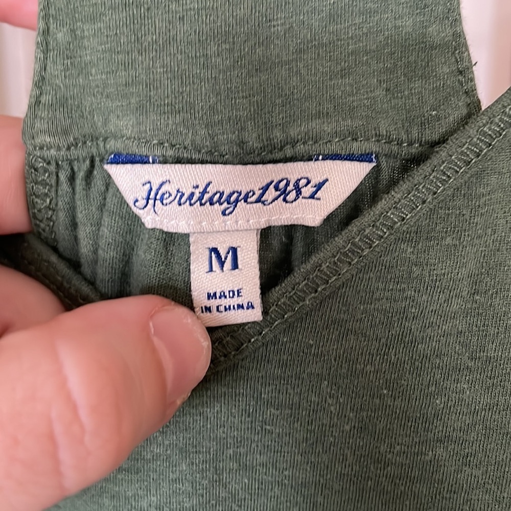 Heritage 1981 Olive Green Tank Top - Picture 4 of 5